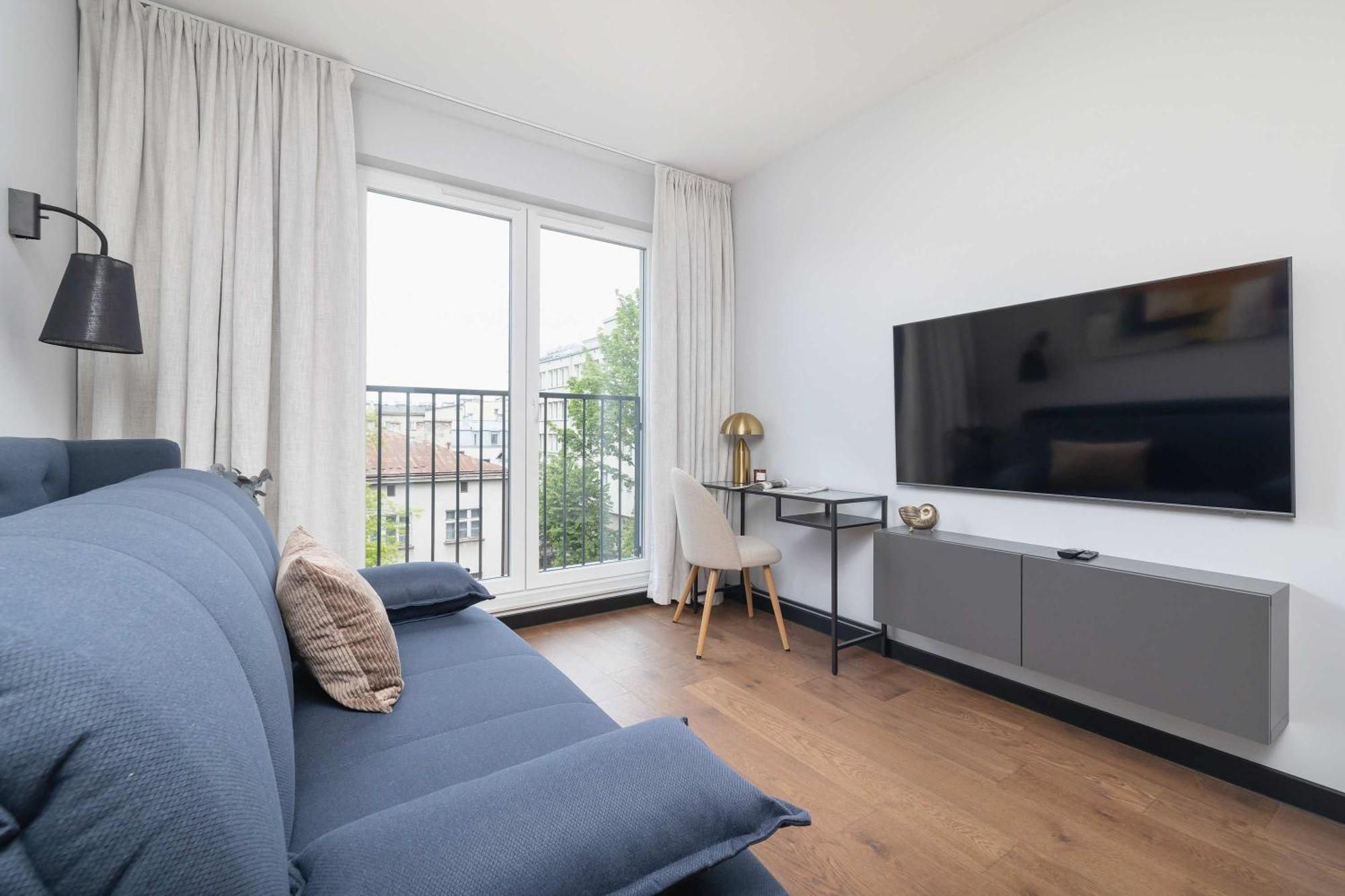 Apartament Modern & Luxurious With Balcony & Parking Cracow By Renters Prestige Kraków